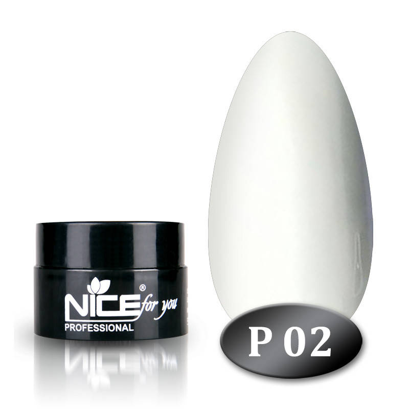 

Гель краска Nice for you P-2 белая 5 г, Белый