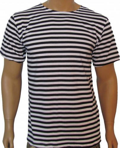 

Футболка-тельняшка 44 - 60 р вязанная, т. синяя полоса