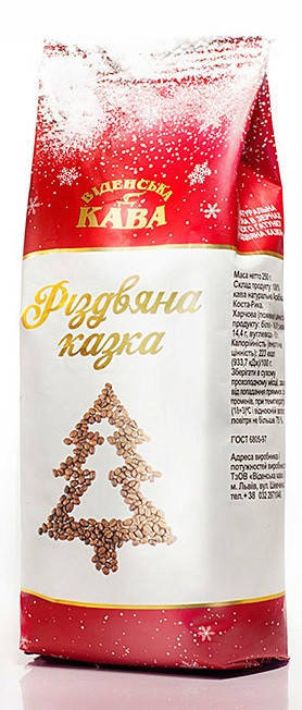 

Кофе в зернах Віденська кава Різдвяна казка 500 г