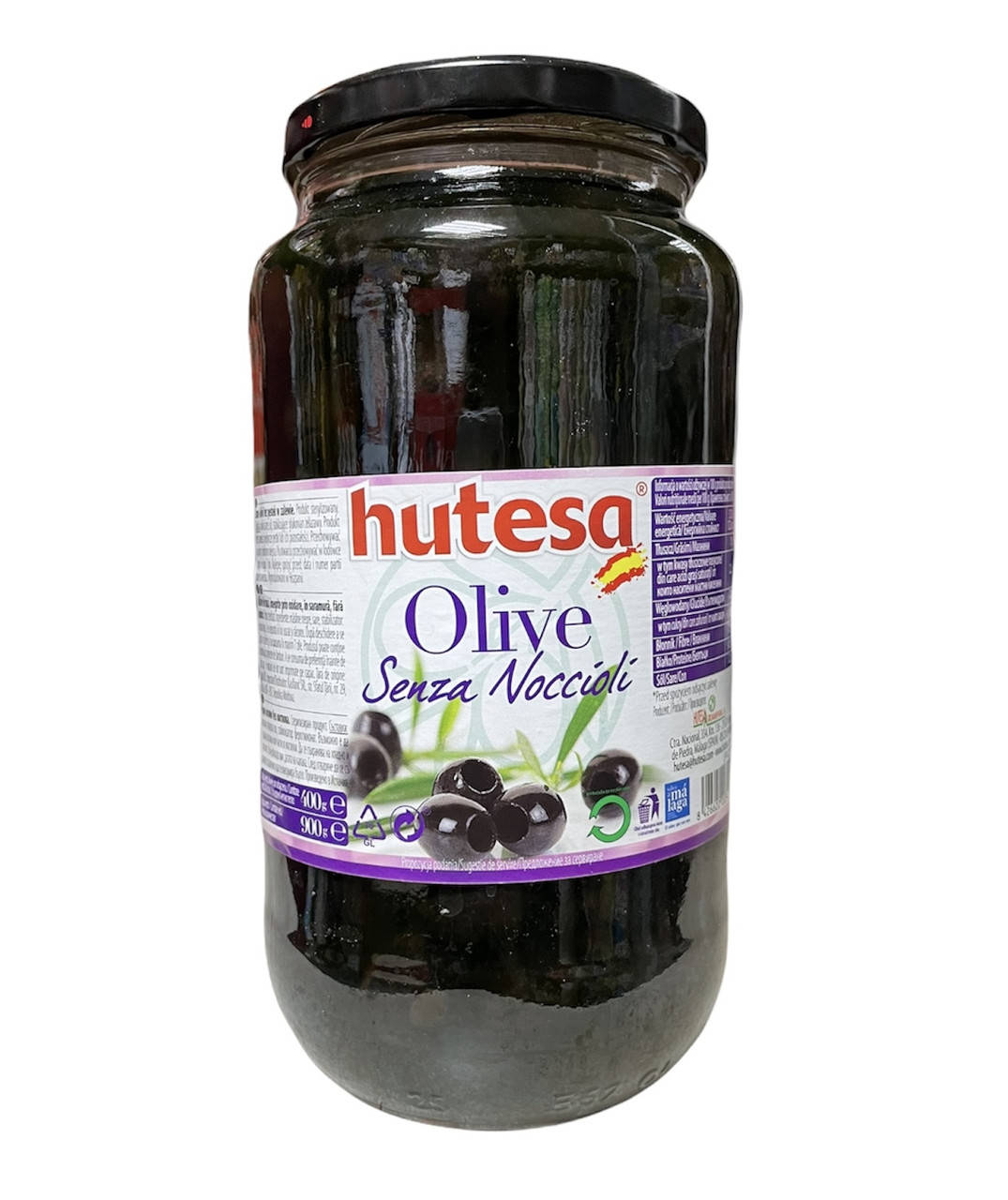 

Оливки чорні без кісточки Hutesa 900 г 8426622203414