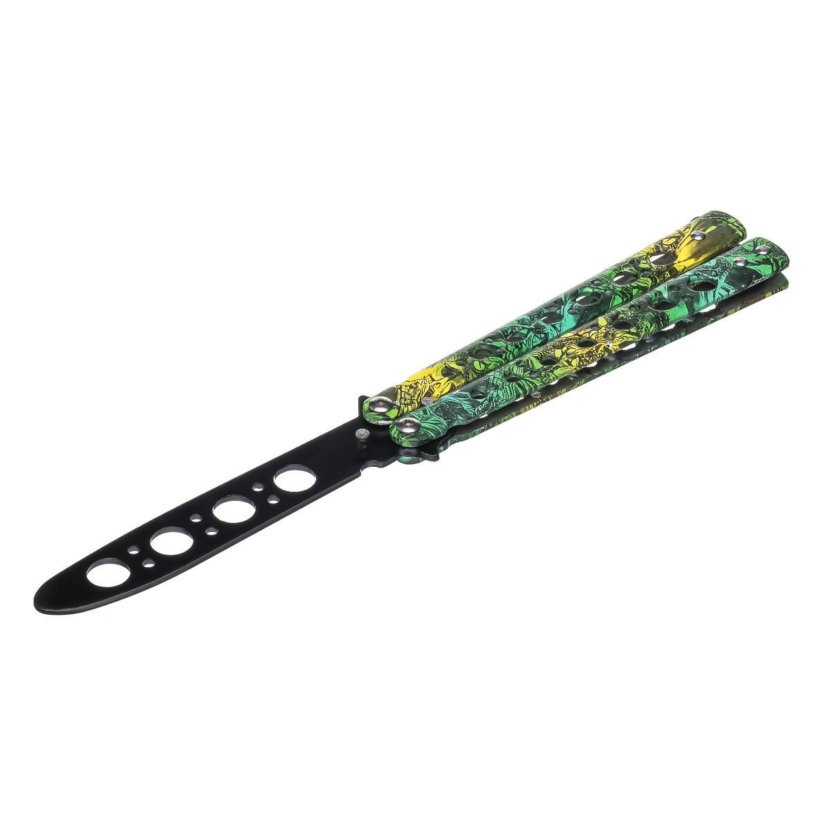 

Нож бабочка Тренировочная Skall 301-3 Blue-Green
