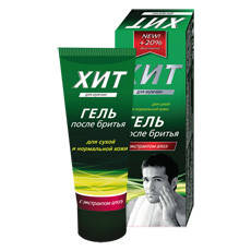 

Гель после бритья "ХИТ" с алое туба 75мл в футляре