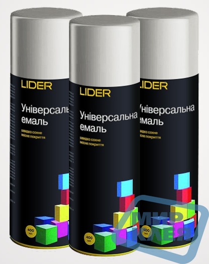 

Краска аэрозольная "Лидер" 400 мл. серебристый RAL 9006 (Lider)
