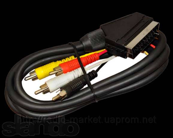 

Шнур Scart-3RCA (моно)