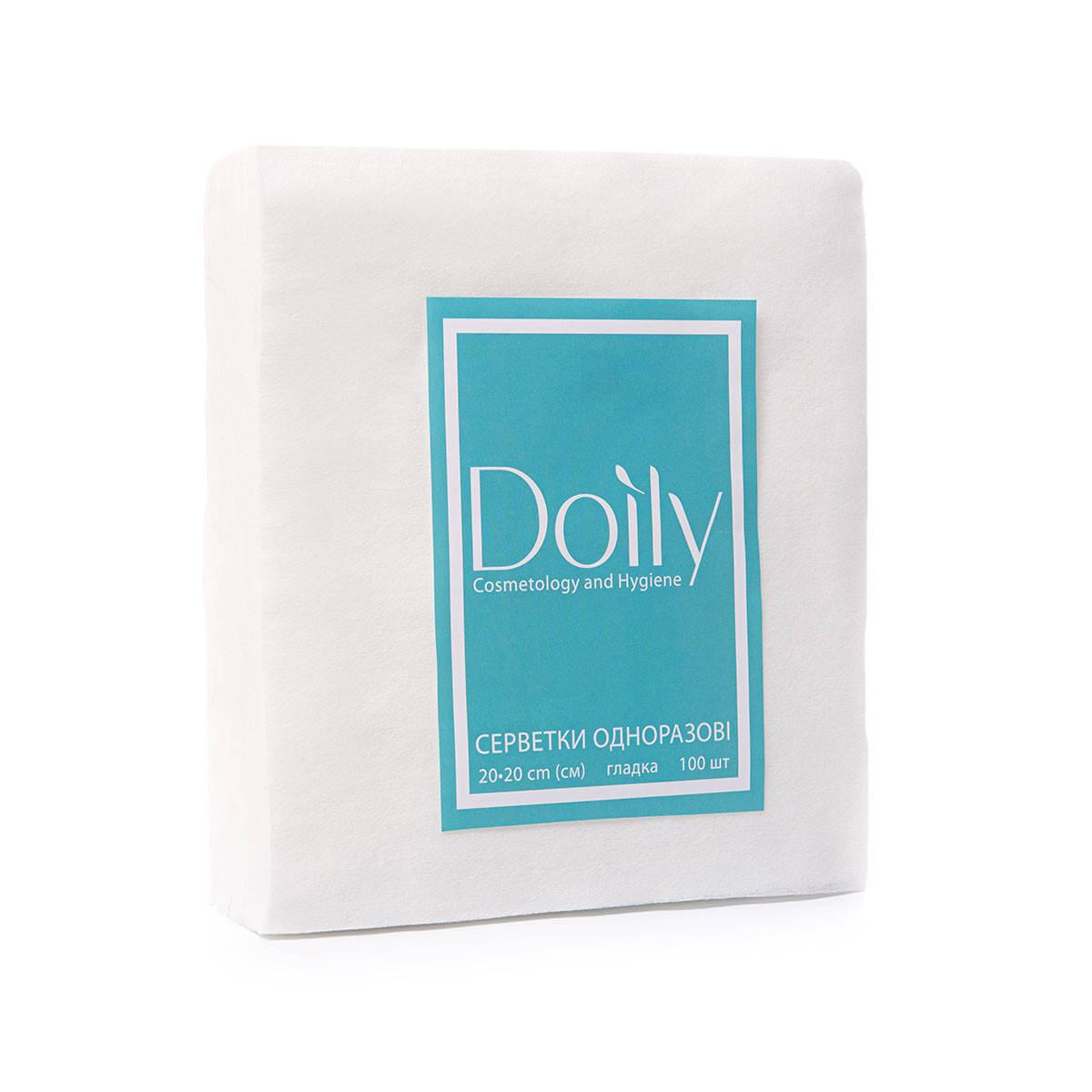 

Серветки в пачці Doily® 20х20 см (100 шт/пач) зі спанлейсу 40 г/м2 Текстура: гладка