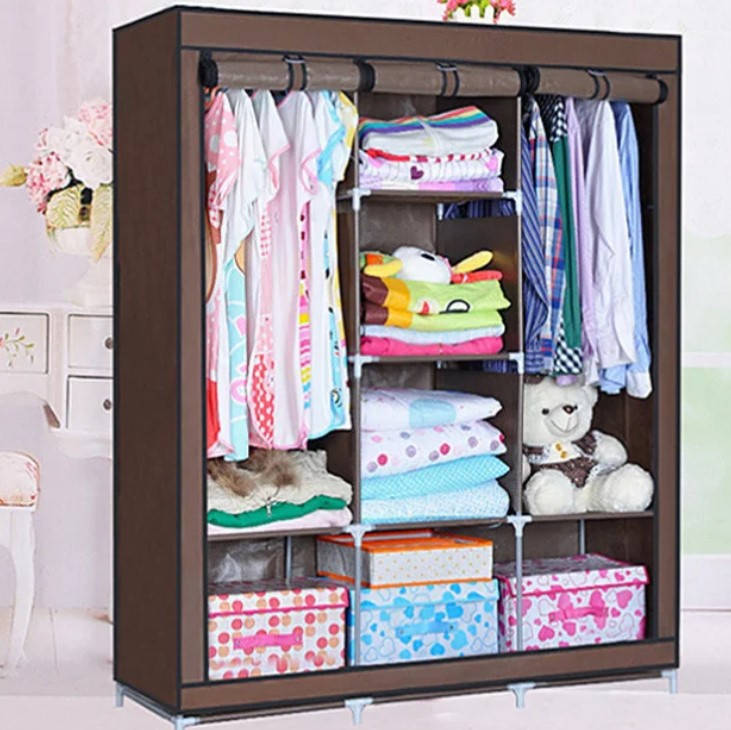 

Мобильный тканевой шкаф для одежды HCX Storage Wardrobe 88130 Коричневый