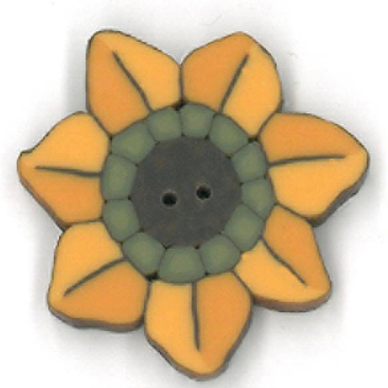 

Пуговица Just Another Button Company small sunflower 2259.S
