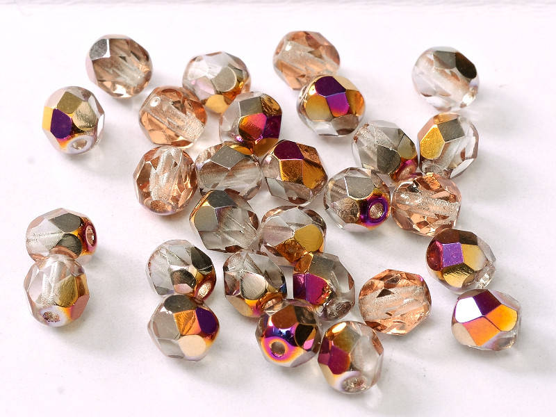 

Fire polished 6 mm Crystal Sliperit
