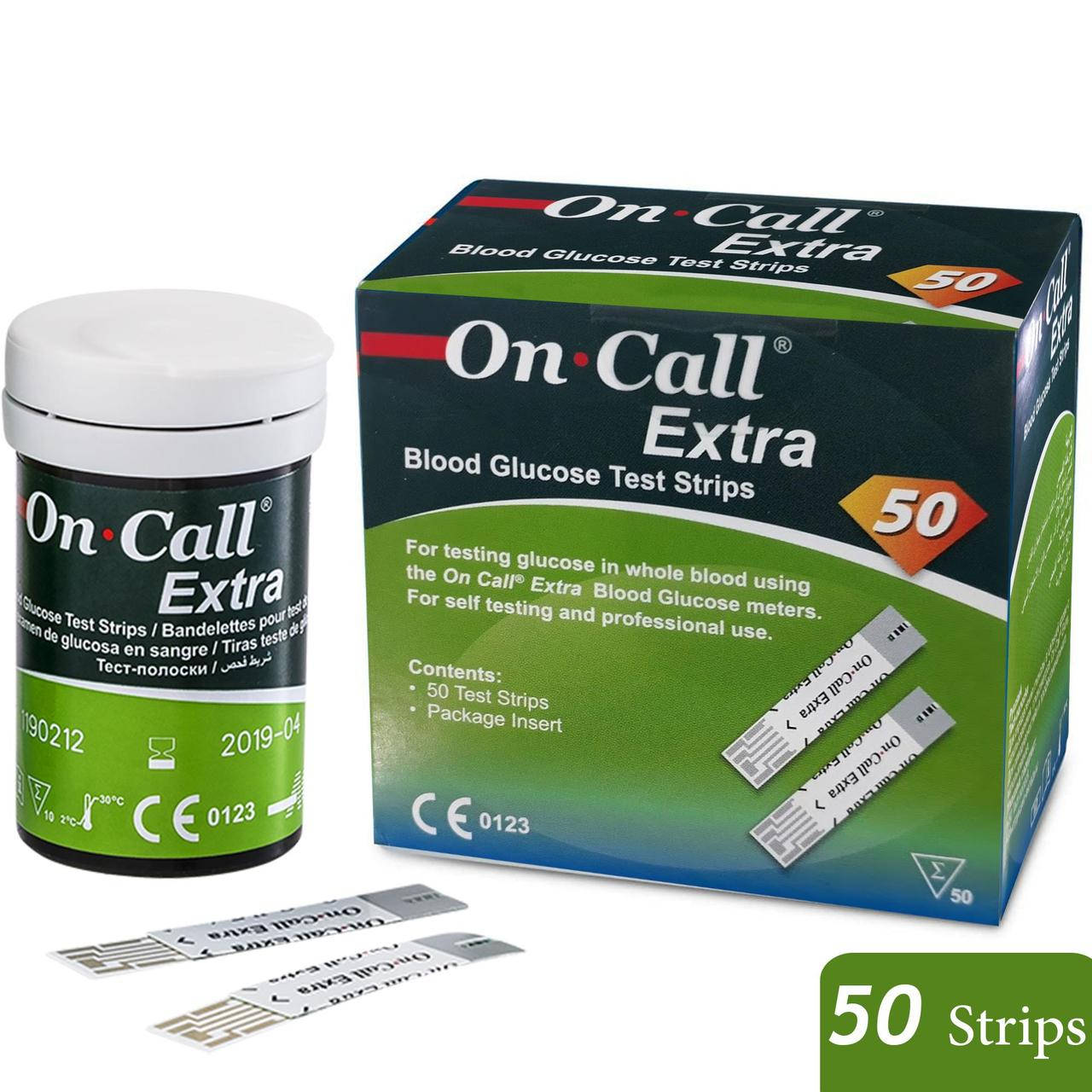 

Тест-полоски On-Call Extra №50 (Он-Колл Экстра США 50шт)