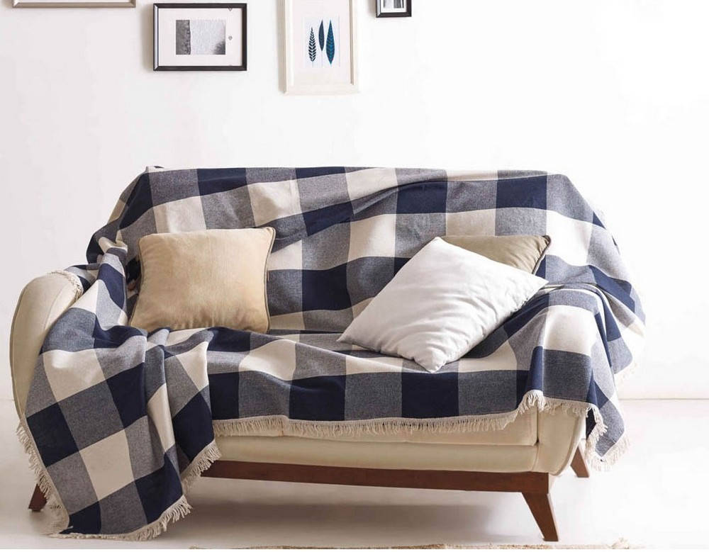 

Покрывало Eponj Home Naturel - Dama lacivert синий 165*220