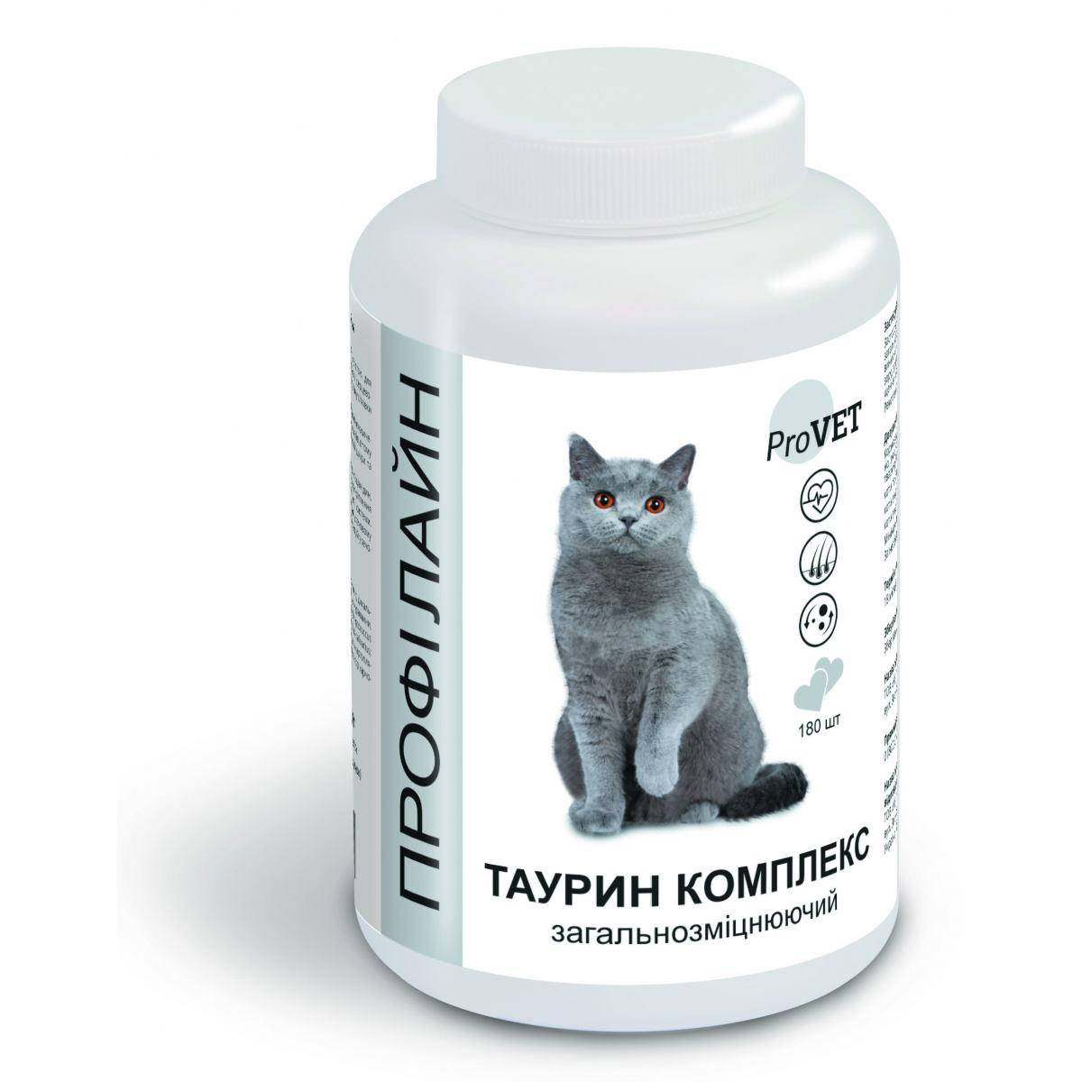

Витамины для котов Профилайн Таурин комплекс общеукрепляющий 180т