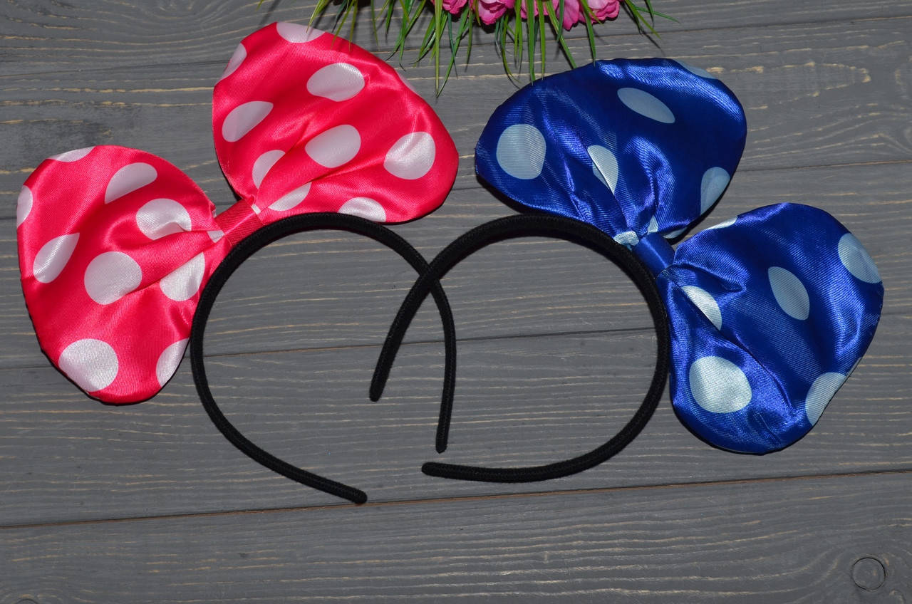 

Ободок с ушками Минни маус, Разные цвета