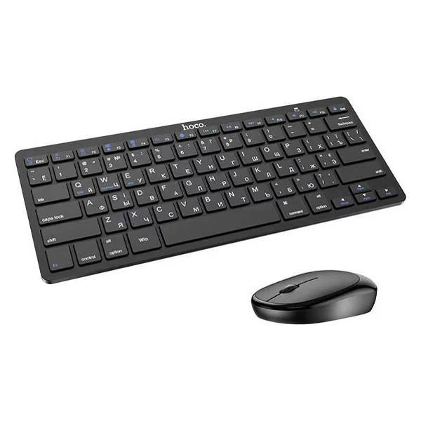 

Беспроводная Bluetooth клавиатура + мышь HOCO DI05 Black, Черный