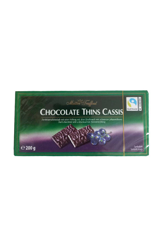 

Шоколадные конфеты со смородиной Maitre Truffout Orange Mints 200 г