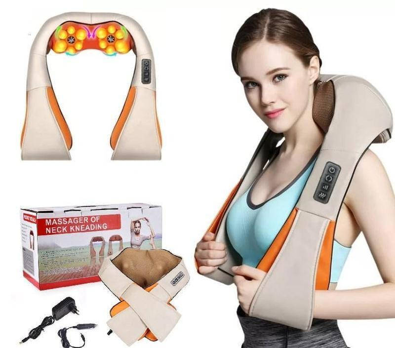 

Роликовый массажер для спины и шеи Massager of Neck Kneading с прогревом