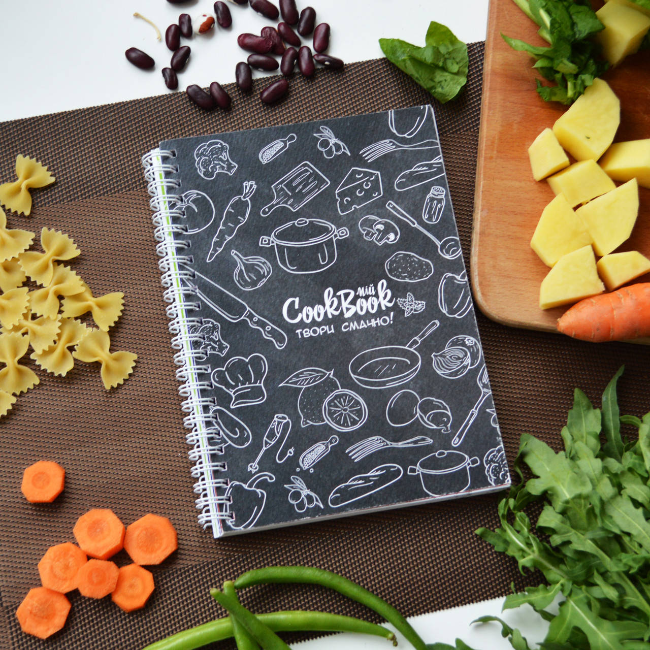 

Блокнот для записи рецептов "Черный"