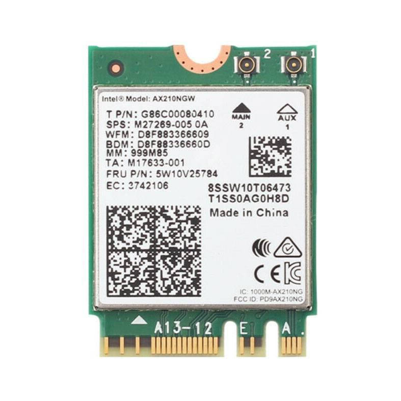 

Wi-fi+BT модуль M.2 Intel Wi-Fi 6 AX210 AX210NGW 802.11 b,g,n,ac, 2.4 Gbps 2,4 GHz/5 GHz!