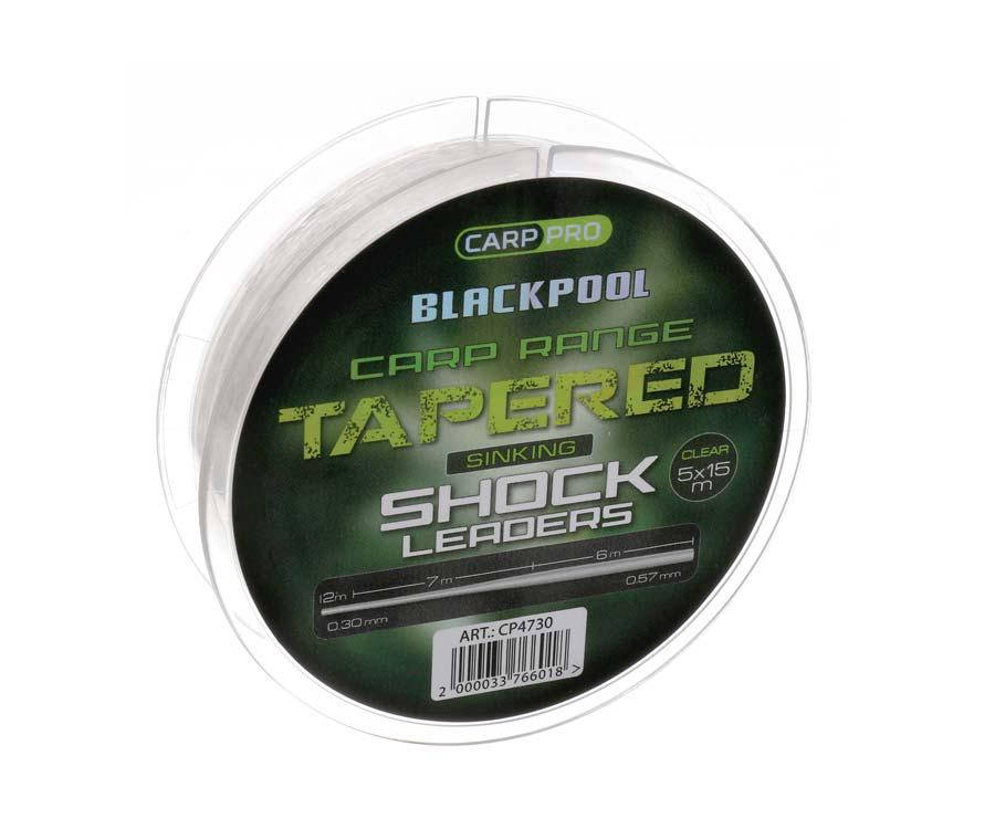 

Шок-лидер Carp Pro Blackpool Sink Tapered Mono 0.3-0.57 мм, 5х15 м
