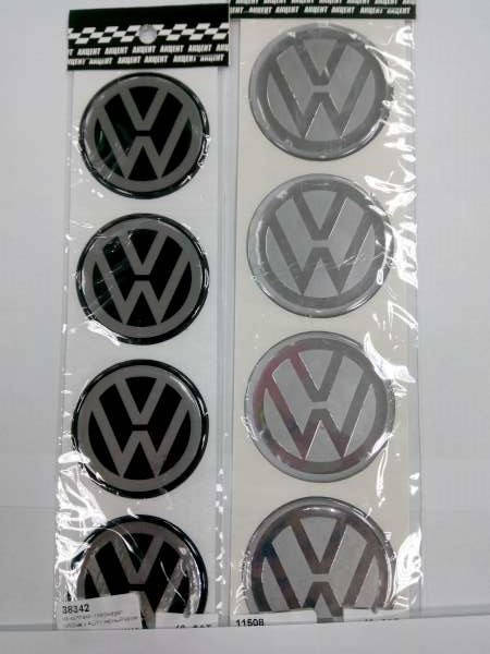 

Силиконовые 3D наклейки на диски и колпаки VOLKSWAGEN, Белый