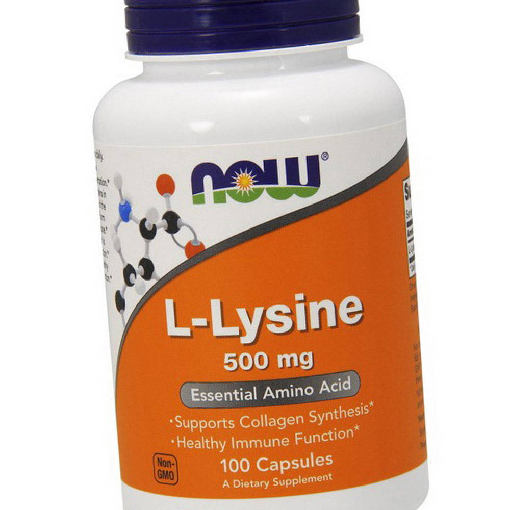 

Л-лизин NOW Foods L-Lysine 500 мг 100 капс