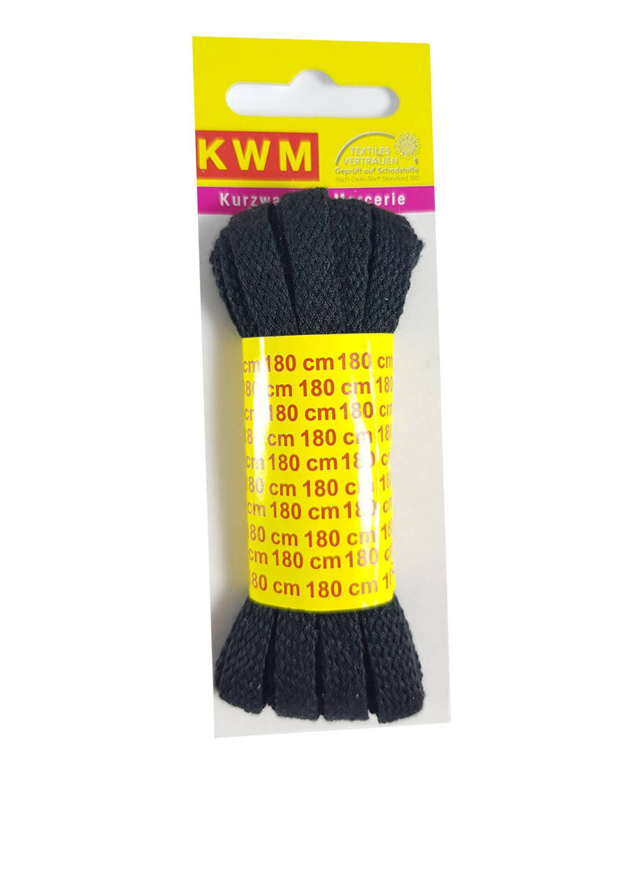 

Шнурки черные 180см черный K03-110052