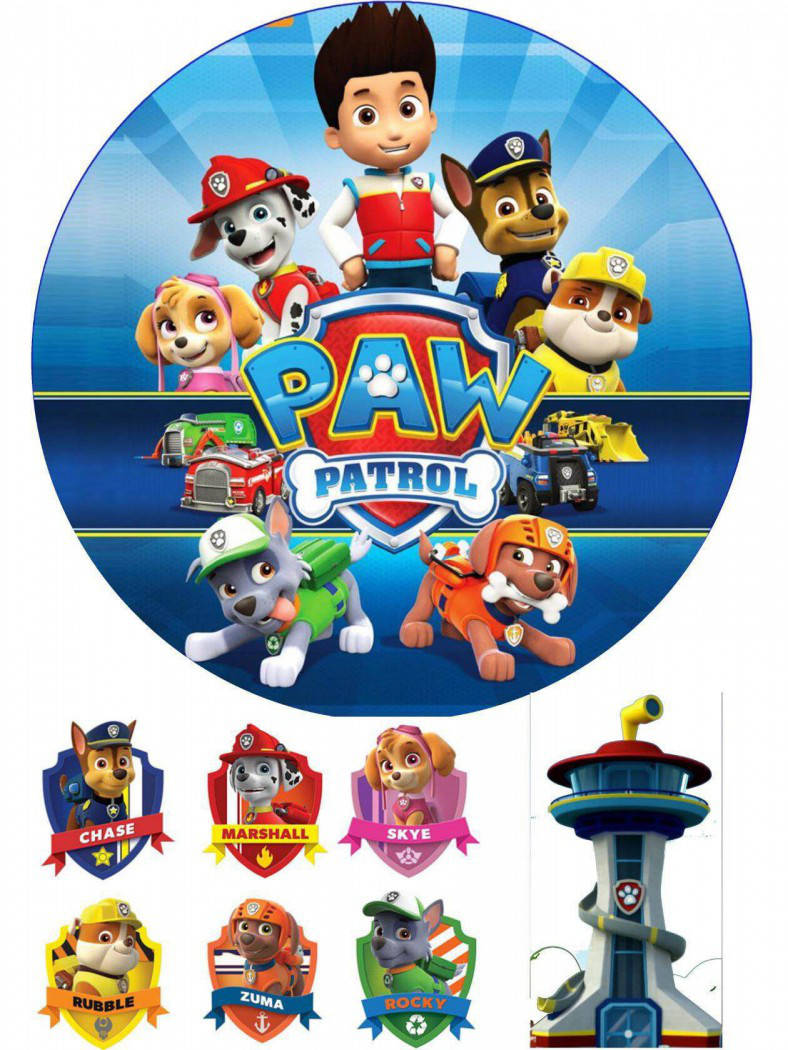 

Вафельная картинка "Щенячий патруль" 3