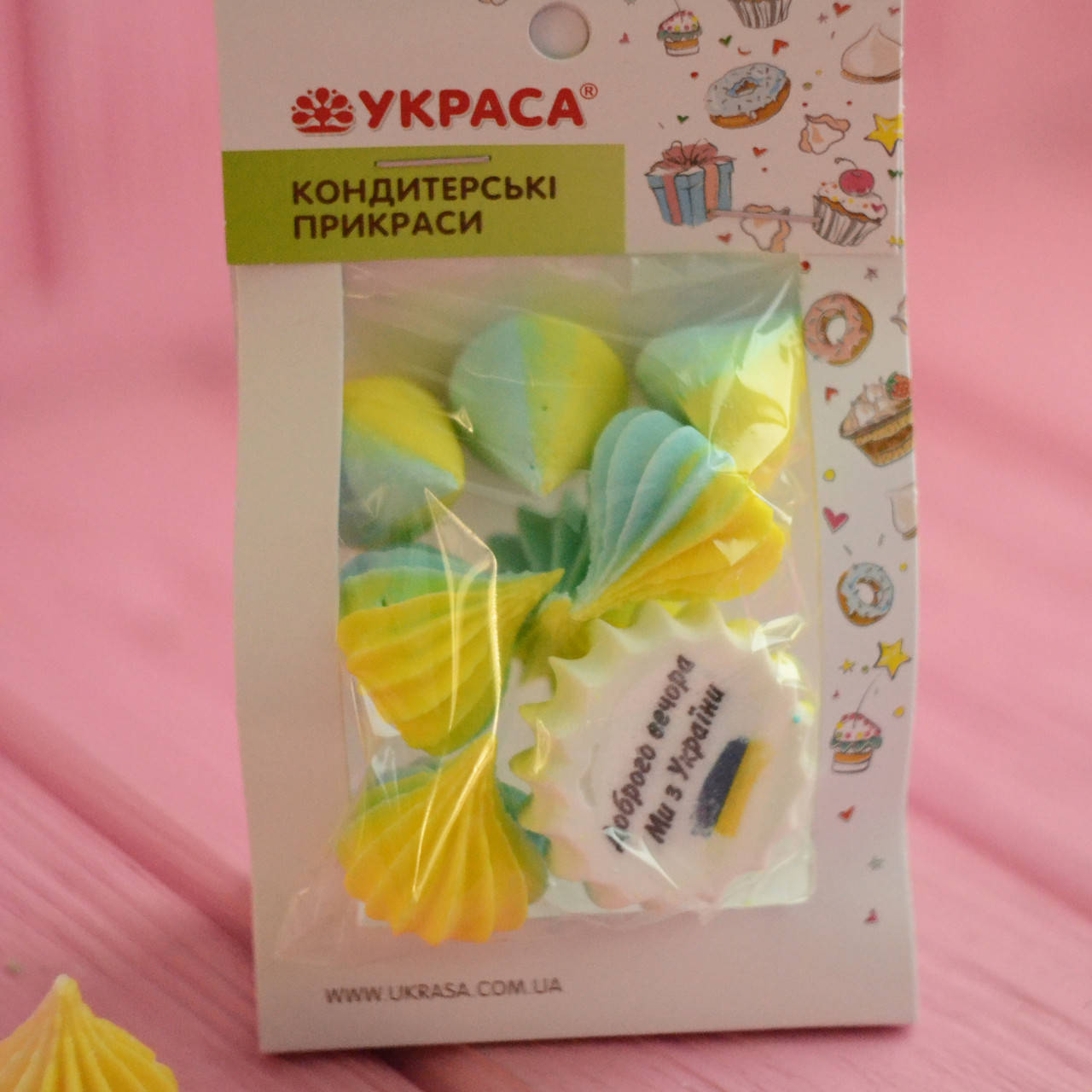 

Набор безе (желто-голубой) Украса (8 шт.)