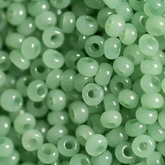 

Бисер Preciosa 10/0 цв. 02161, Алебастр Цветной DA, Зеленый, Круглый