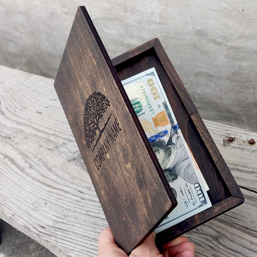 

Счетница деревянная СТАНДАРТ (логотип - на заказ) | Era Creative Wood, Коричневый