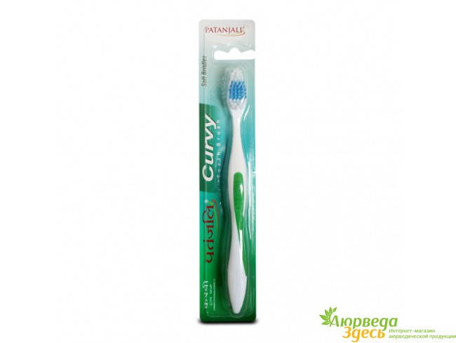 

Зубная щётка Карви Патанджали, Patanjali Toothbrush Curvy, Аюрведа Здесь