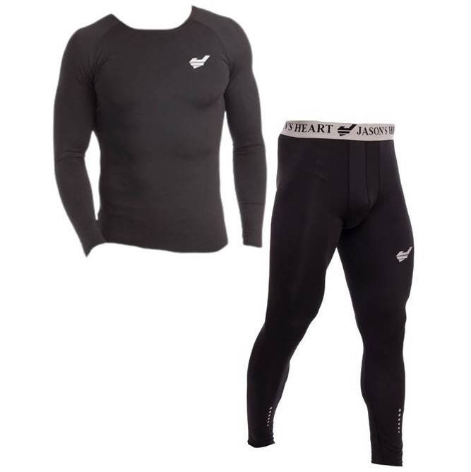 

Комплект компрессионный мужской лонгслив и штаны Jason's Heart (k-702+3063), Черный