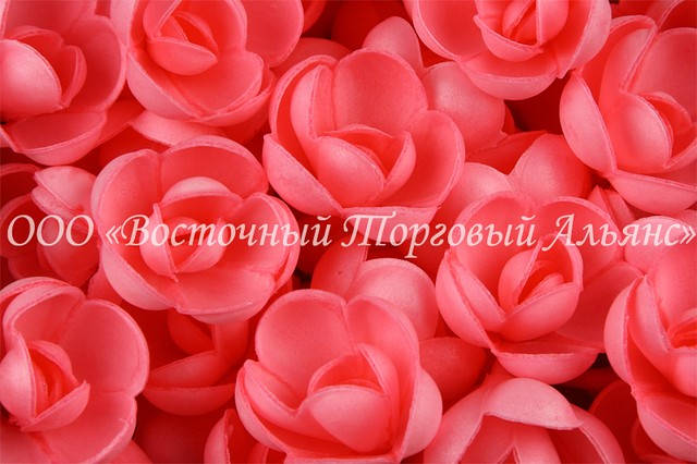 

Вафельные цветы «Розы малые красные» - 1 шт.