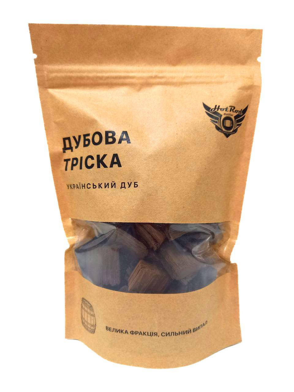 

Дубовая щепа украинский дуб крупная фракция сильная обжарка (100 г)