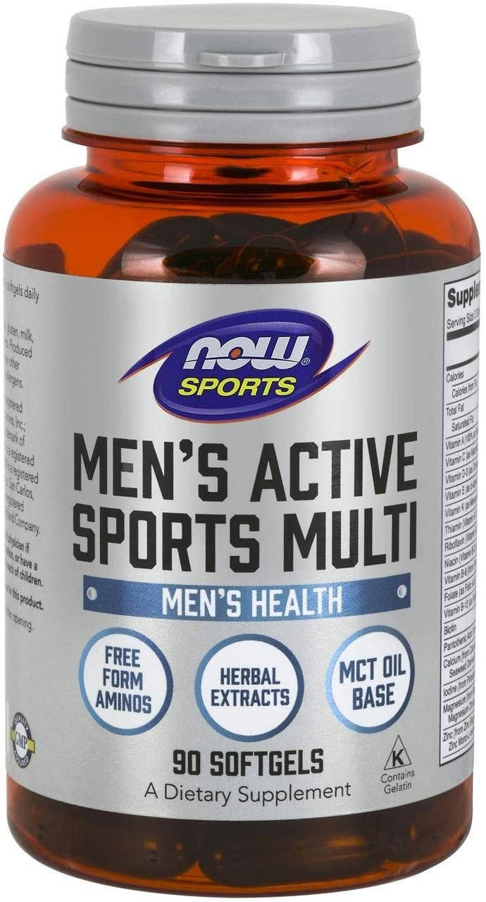 

Now Foods Men's Active Sports Multi 90 гелевых капсул