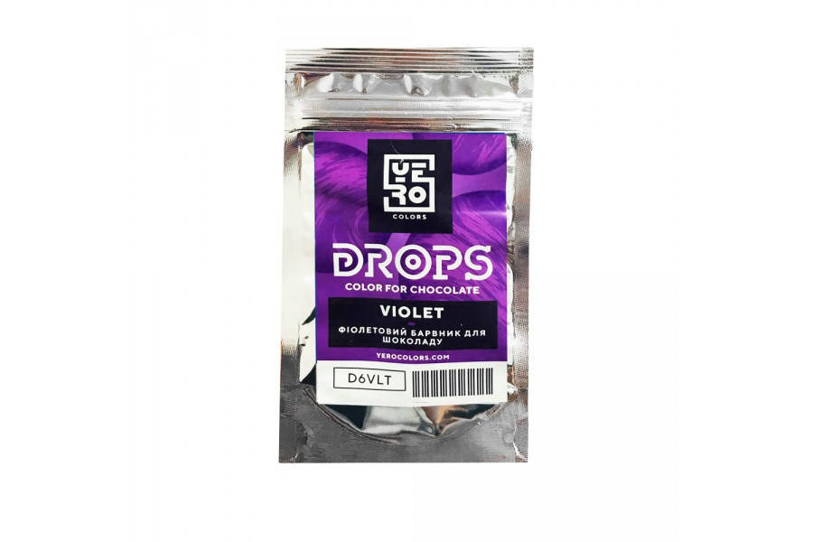 

Жирорастворимый краситель для шоколада YERO Colors в дропсах "Фиолетовый"
