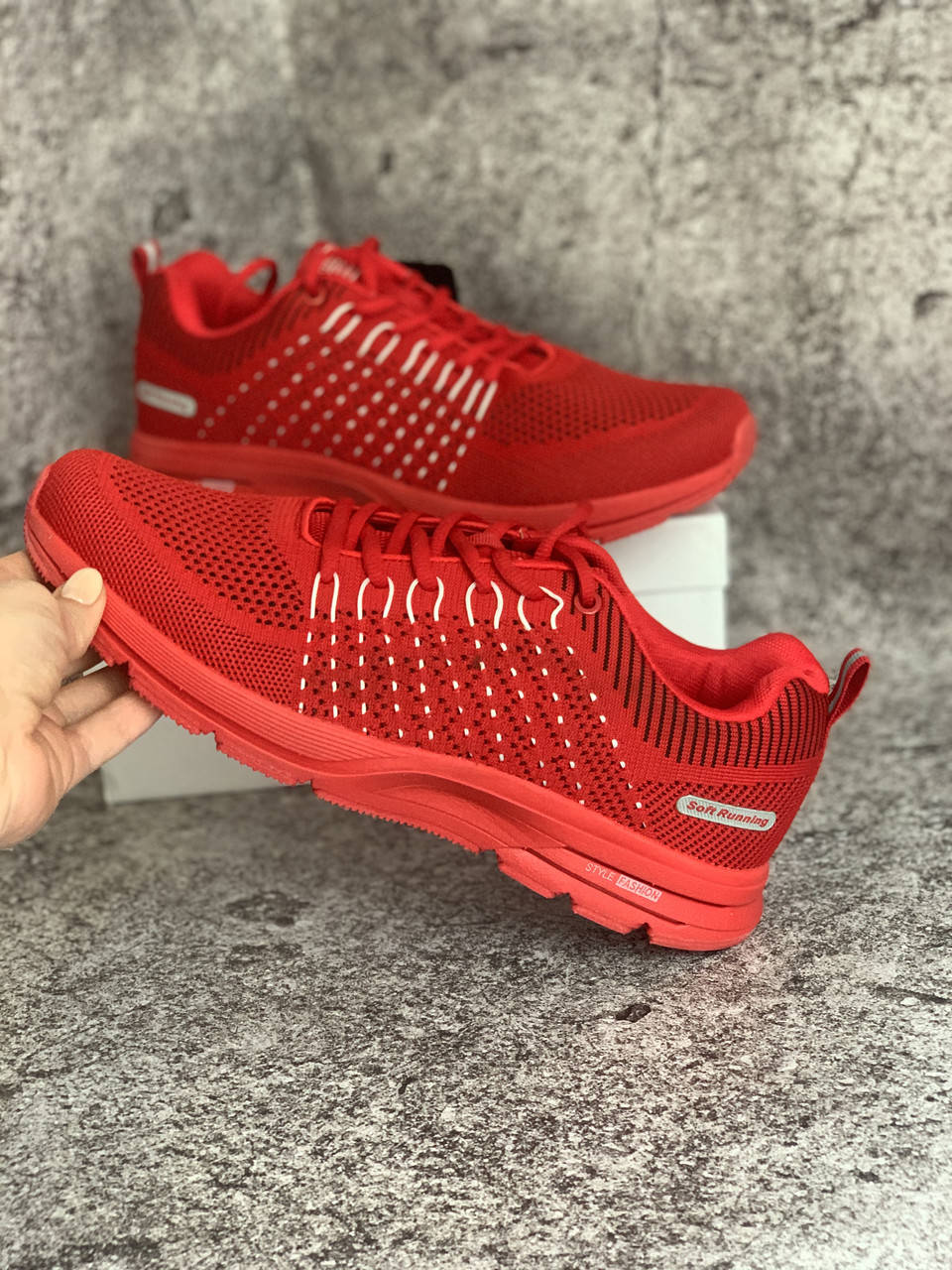 

Кроссовки мужские красные летние 43, Красный