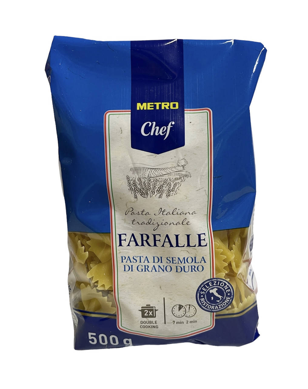 

Макарони з твердих сортів пшениці Metro Chef Farfalle 500 г 4337182087601