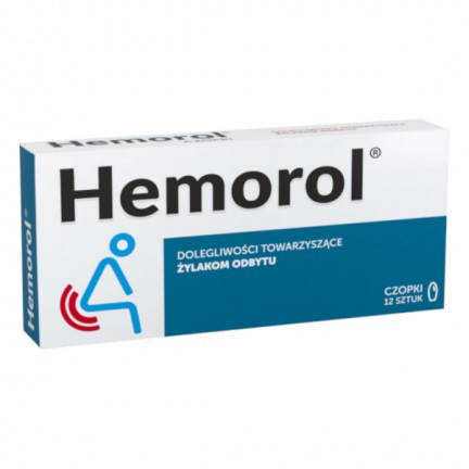 

Hemorol Геморол, 12 супозиторіїв