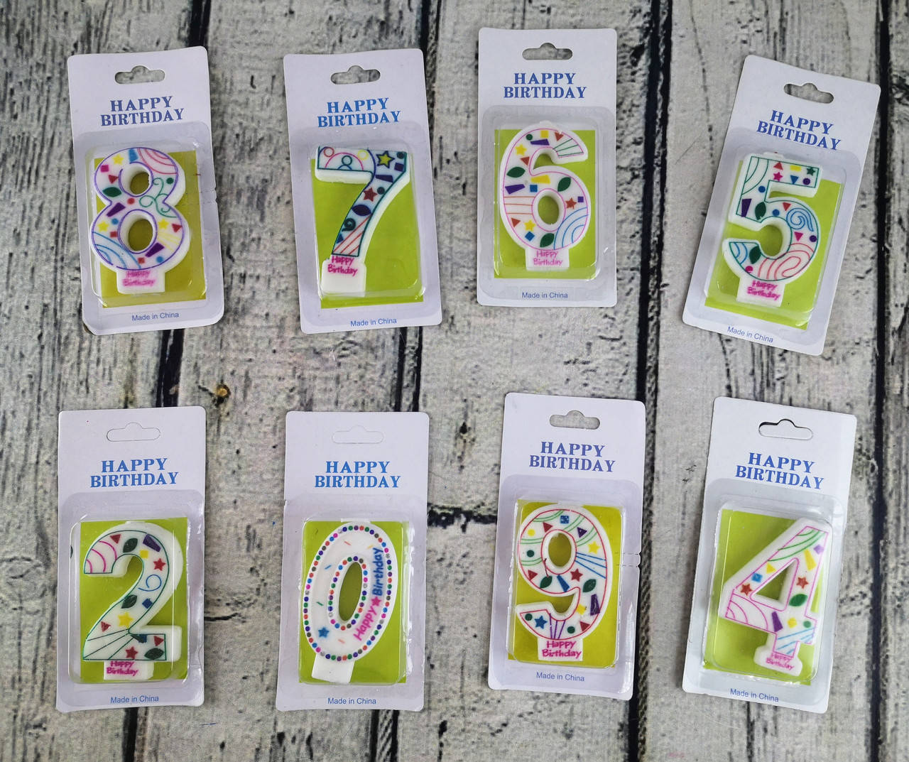 

Свеча Цифра С рисунком 100787