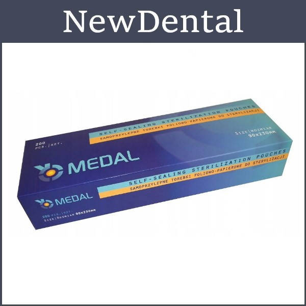 

Пакеты для стерилизации инструментов М 90х230мм 200 шт/уп MEDAL