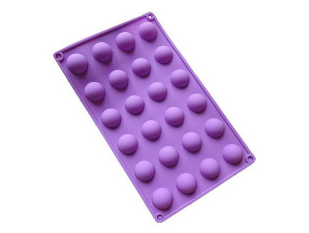 

Форма силиконовая полусферы маленькие из 24 шт.