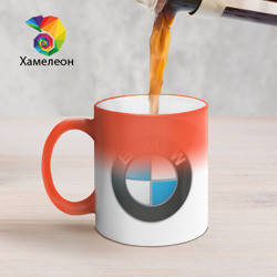 

Чашка хамелеон BMW. Товары БМВ. Есть с логотипами всех авто. Красный