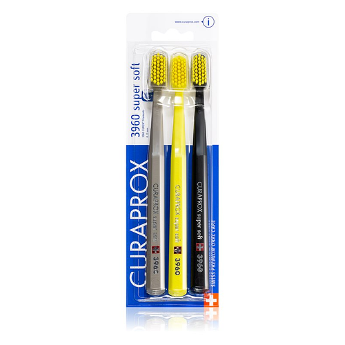 

Набор зубных щеток Curaprox 3960 SUPER SOFT 3 шт Оригинал