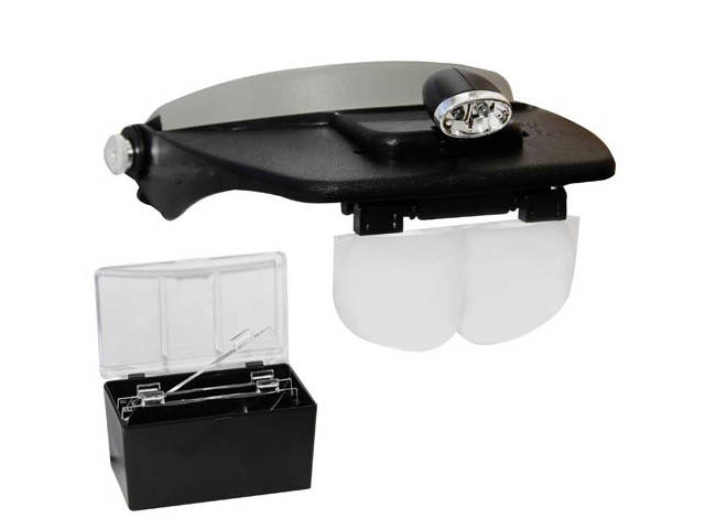 

Лупа бинокулярная MG81001-F с Led подсветкой, 1,2Х 1,8Х 2,5Х 3,5Х