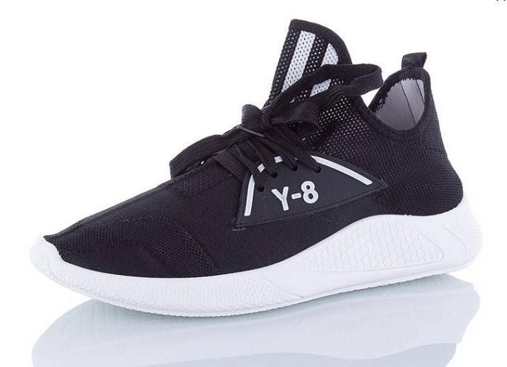 

Кроссовки мужские черные текстильные размеры 40,41,42,43,44, Черный