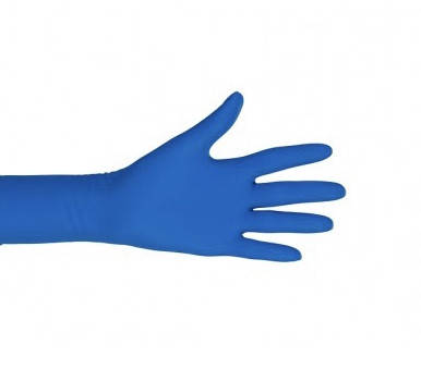 

Перчатки латексные хозяйственные синие,1 пара/уп, Синий
