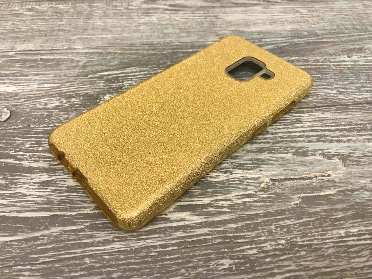 

Переливающийся TPU чехол Sonic для Samsung Galaxy A8 2018 (5 цветов) золотистый