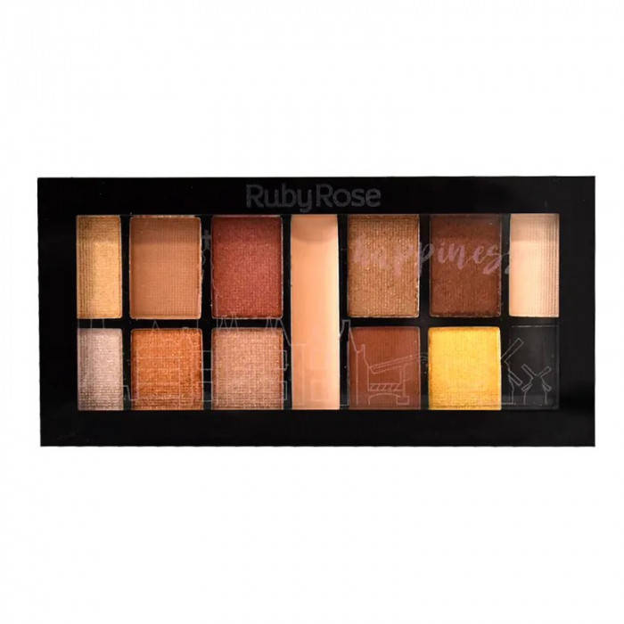 

Палетка теней для век с праймером Ruby Rose Mini Kit HB-9985 10 Happiness