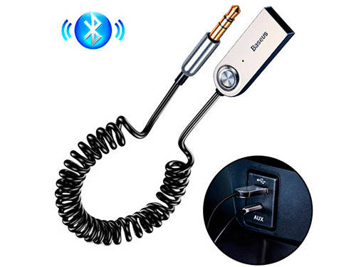 

Bluetooth 5.0 аудио приемник AUX адаптер 3.5мм трансмиттер Baseus BA01