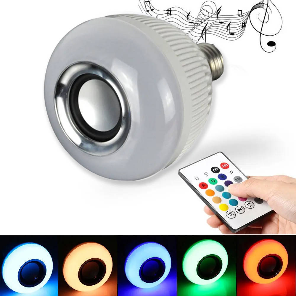 

Лампочка с динамиком и пультом ДУ Buble Lamp Bluetooth / Блютуз лампочка цветная